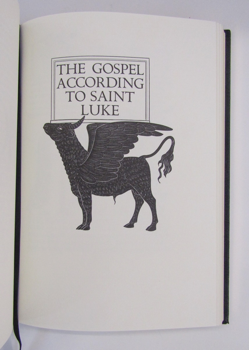 Gill, Eric (ills.)  "The Four Gospels of the Lord Jesus Christ...." Folio Society reprint of the - Image 27 of 36