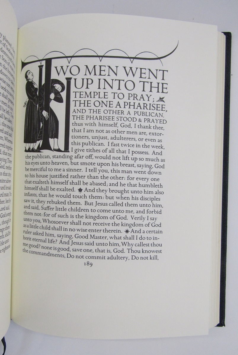 Gill, Eric (ills.)  "The Four Gospels of the Lord Jesus Christ...." Folio Society reprint of the - Image 29 of 36