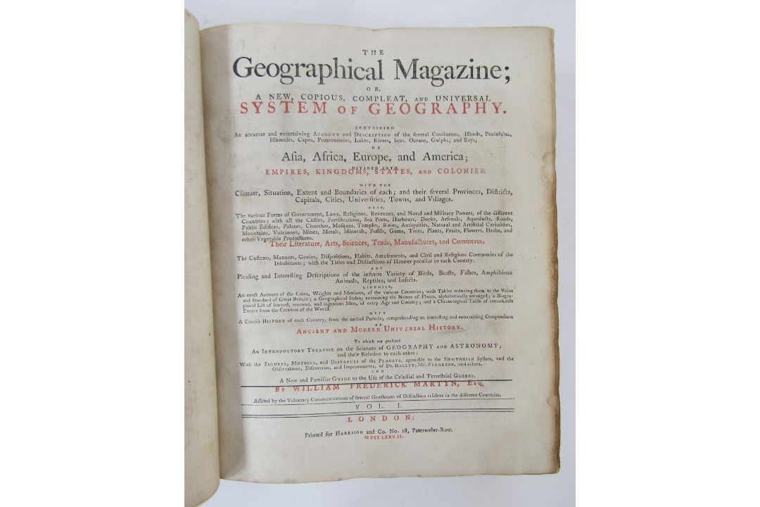 Martyn, William Frederick "The Geographical Magazine; or A New, Copious, Compleat, and Universal - Image 3 of 40