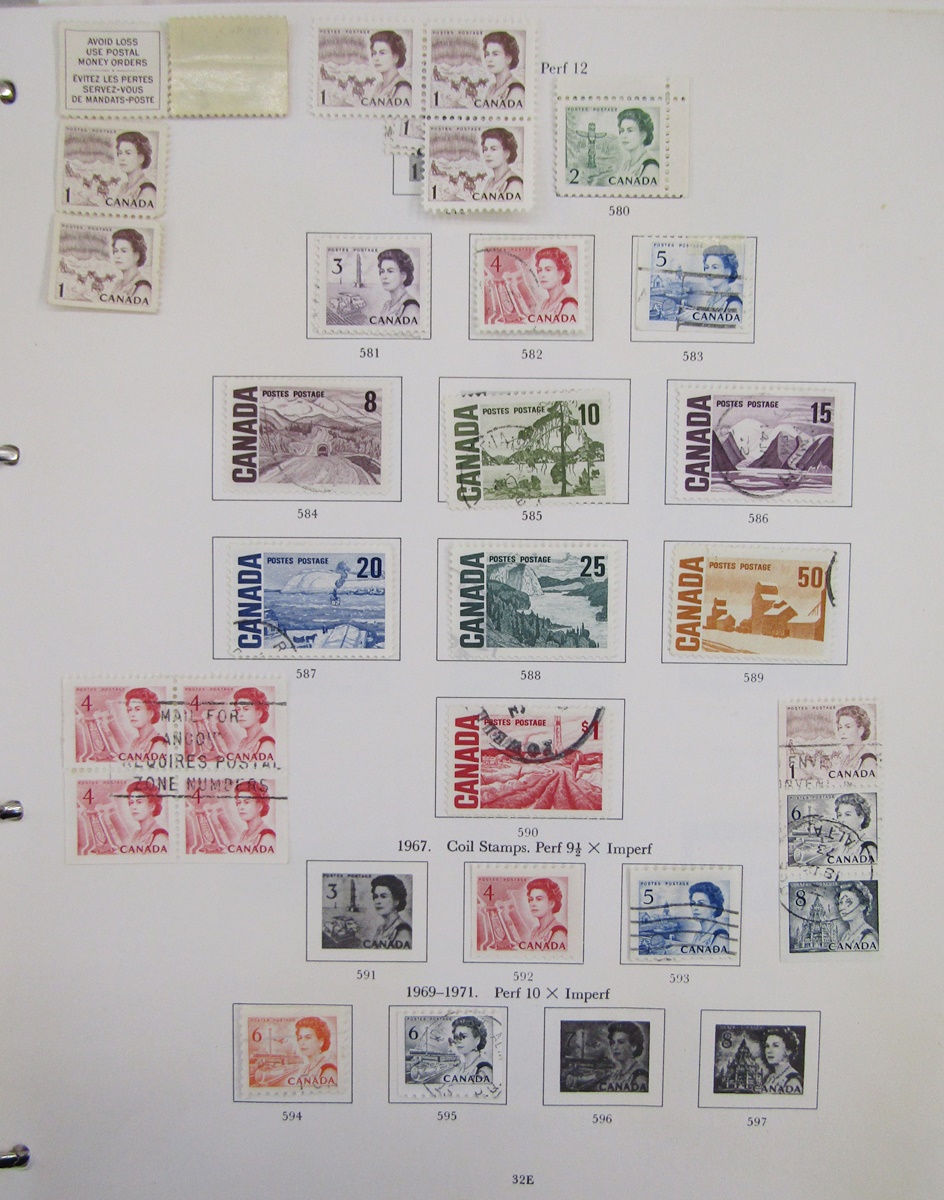 Canada and New Zealand stamps: Two large albums with Canadian QE II issues, 1967-94, in one and - Image 9 of 12