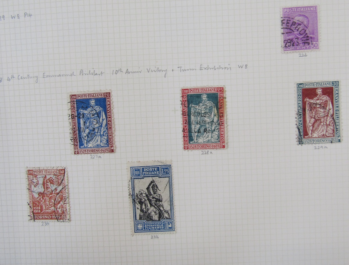 Stamps of Italy: Green album of mostly used definitives, commemoratives and air including one of - Image 2 of 4