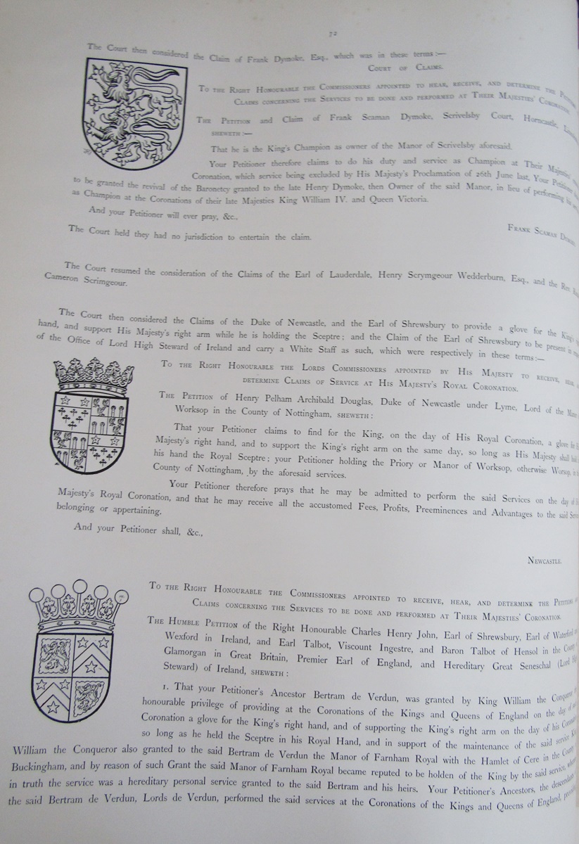 Burke (H. Farnham, compiler). A Historical Record of the Coronation of... King Edward VII and - Image 9 of 33
