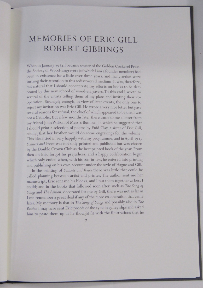 Gill, Eric (ills.)  "The Four Gospels of the Lord Jesus Christ...." Folio Society reprint of the - Image 33 of 36