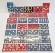 United Kingdom specimen sets (21) consisting of the following years 1953-1955, 1965 (2), one set