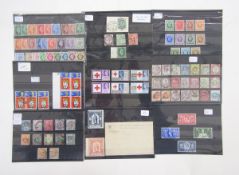 GB stamps: Ex-dealer clear out of 14 stock-cards of mint and used issues, QV-QEII, and 1d Red