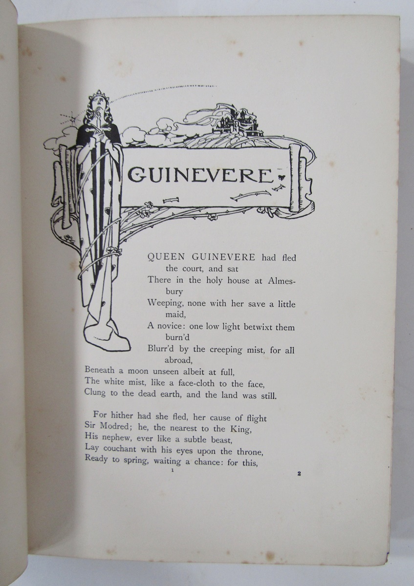 Harrison, Florence (ills.) "Tennyson's Guinevere and Other Poems", Blackie & Son, 1912, col plates - Image 50 of 54