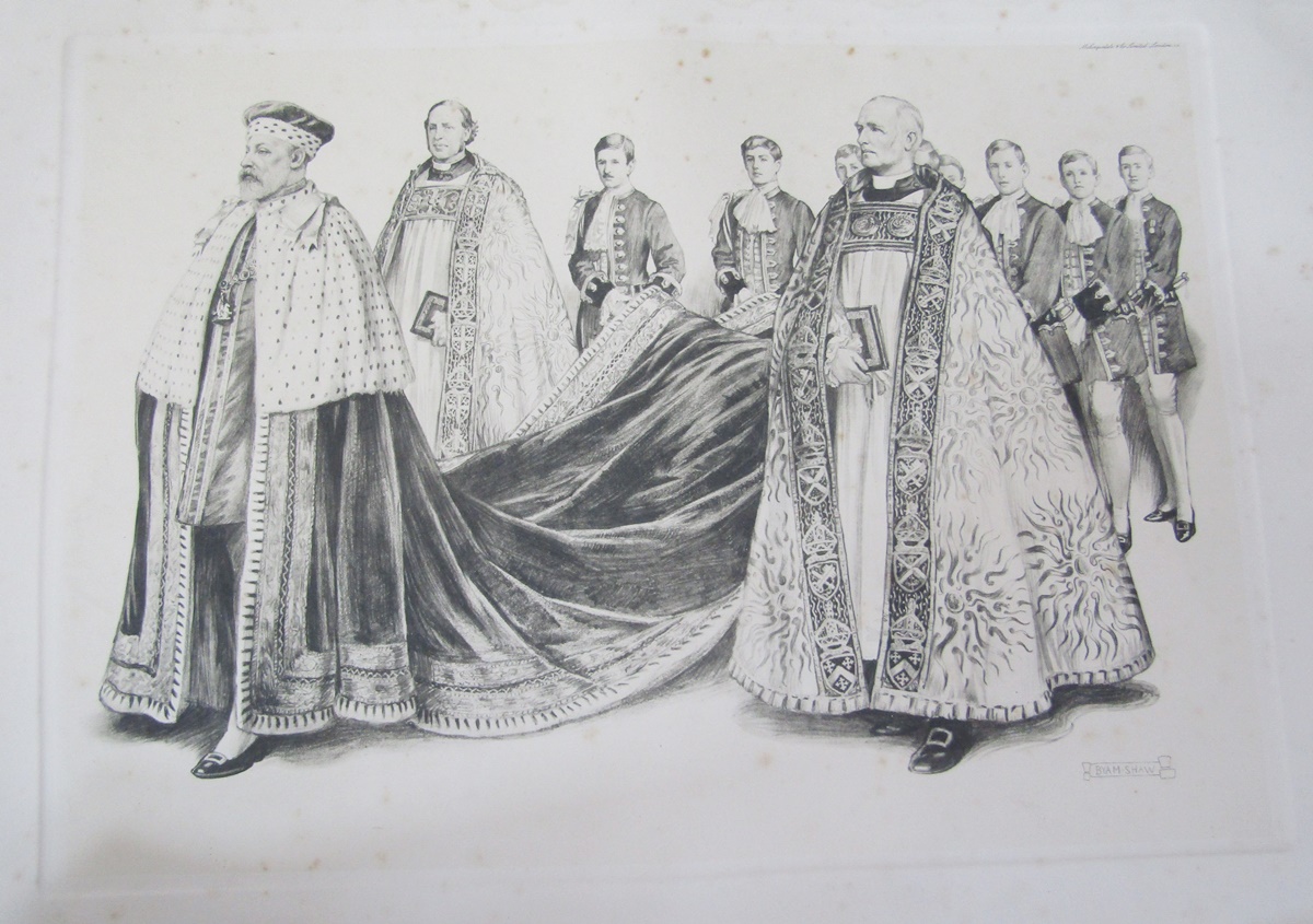 Burke (H. Farnham, compiler). A Historical Record of the Coronation of... King Edward VII and - Image 2 of 33