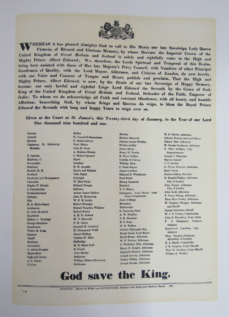 Burke (H. Farnham, compiler). A Historical Record of the Coronation of... King Edward VII and - Image 15 of 33