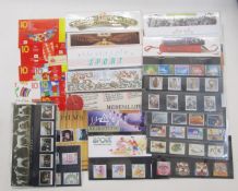 GB stamps: With decimal face value of c.£750, QEII issues, almost all commemorative, in year books