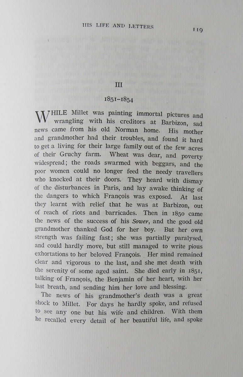 Cartwright, Julia "Jean Francois Millet", Swan Sonnenschein & Co. 1896, large paper edition, no 8 of - Image 10 of 13