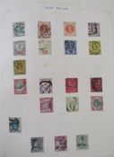 GB & Br Empire stamps: Blue “Favourite Philatelic” album with mint and used definitives,