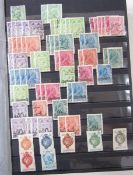 Liechtenstein stamps: Large blue stockbook and maroon purposed Lindbergh album (1945-78) of mint &