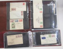 Australia stamps: Large box of 7 cover albums with 200+ covers, many first day and also first