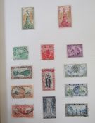 Br Empire/Commonwealth stamps: 3 green loose leaf albums of mainly used definitives and