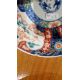 Pair Chinese Imari-style porcelain plates, each with deer to centre, blue and red panelled floral - Image 10 of 13