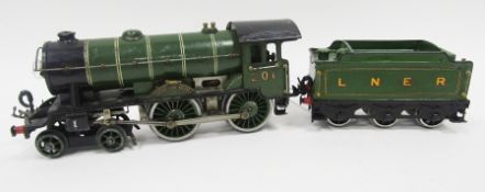Hornby 4-4-0 electric loco ‘The Bramham Moor’, no.201 LNER and tender