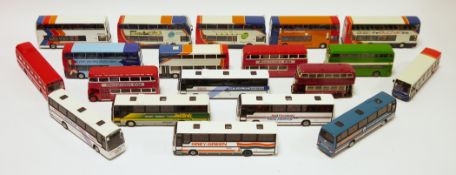 Collection of loose diecast buses and coaches including 11 x Corgi 'The original omnibus company',
