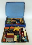 Matchbox 'Superfast' collector's carrying case containing a collection of loose playworn diecast