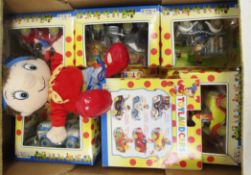 Set of six boxed Lledo diecast models 'Blyton's Toyland' Noddy vehicles including Gobbo's car, Mr