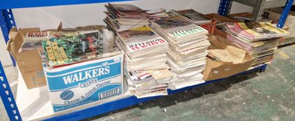 Large quantity of railway and model railway related magazines including Railway Modeller, Steam