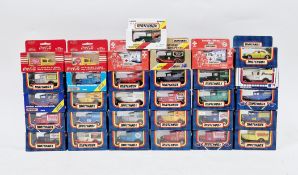 Collection of boxed Matchbox diecast advertising vans including 2 Coca Cola vans, 2 Australian