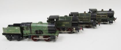 Four Hornby 0-4-0 electric locos including Hornby 0-4-0 tank loco, Great Western, no.6600, Hornby