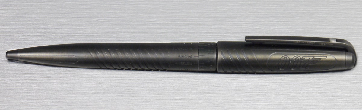 LOT WITHDRAWN; ST Dupont James Bond 007 limited edition ball point pen, complete with original - Image 3 of 7