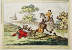 After James Gillray (1756-1815) Etching with contemporary hand colouring 