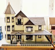 Dura-craft kit-built 'VM 800 Victorian mansion' doll's house, 133cm long x 64cm deep x 116cm high,
