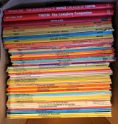 Herge, The adventures of Tintin books - six hardback books published by Casterman and Methuen