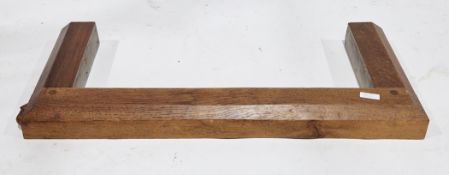 Robert 'Mouseman' Thompson - an oak fender, with bevelled top edge, rear metal backplate and