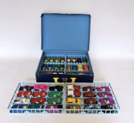 Matchbox carry case containing 49 loose diecast Matchbox Lesney products cars including 3 x no.31
