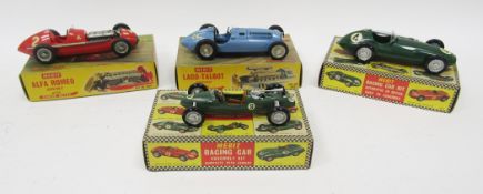 Two boxed Merit quick construction racing car kits including 1956 B.R.M. and 1956 Cooper 500 MK IX