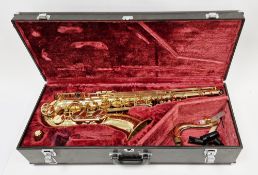 Yamaha tenor saxophone, yellow brass, model number YTS-62 serial number 046083, in hard fitted