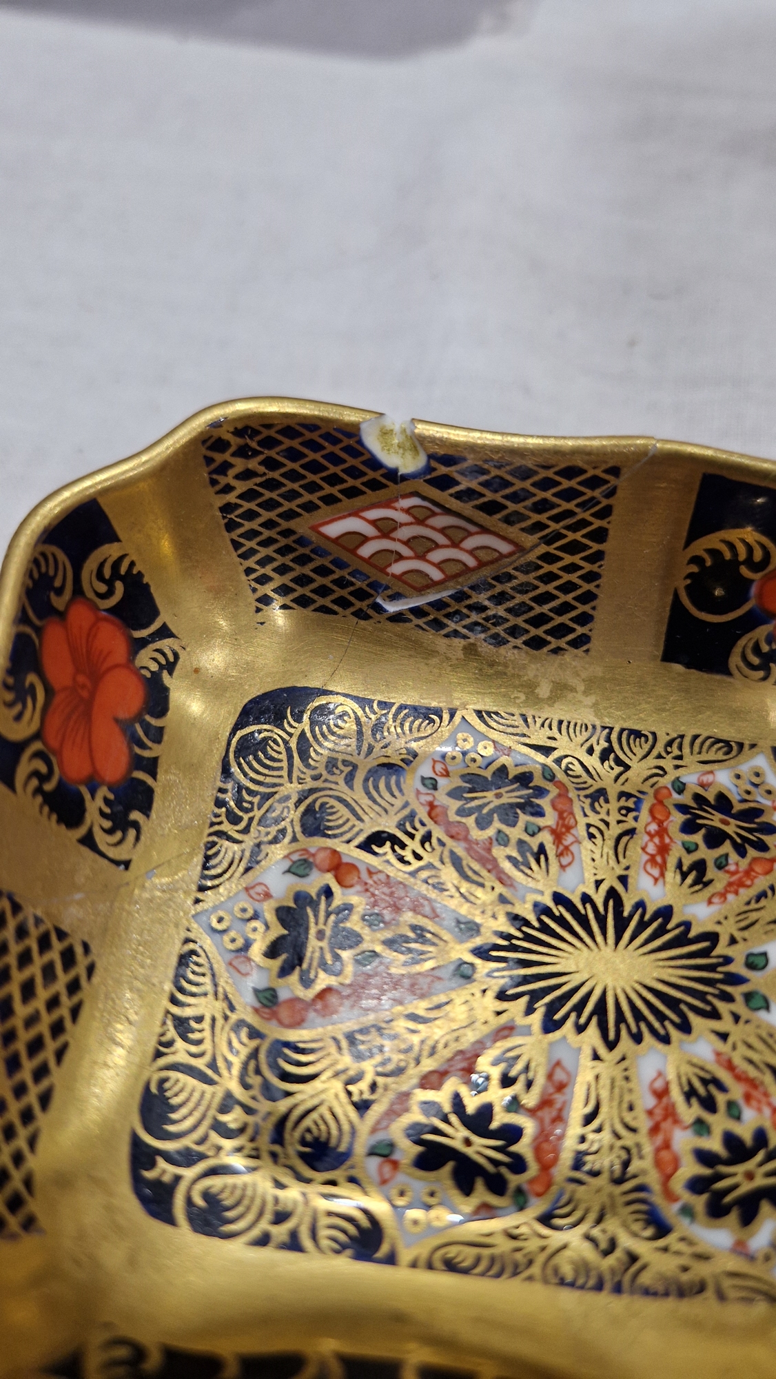 Royal Crown Derby pin dish in Imari pattern, no.2451, Royal Crown Derby cup and saucer in pattern - Image 2 of 7