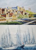 Ken Hogg (20th century) Watercolour 