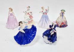 Royal Doulton china figure 'Easter Day' HN2039, 20cm high and five various Royal Doulton figures, '