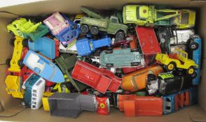 Quantity of Lesney Matchbox models, unboxed, to include dumper truck, wreck truck, Dodge wreck