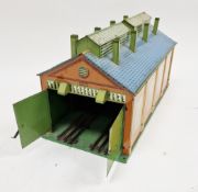 Hornby 0 gauge tinplate E2E engine shed