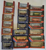 Nine boxed Exclusive First Editions EFE coaches including Bristol RELL united, Daimler CVG6 Leeds