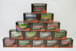 One box of Exclusive First Editions die-cast 1:76 scale model vehicles, boxed, including a De Luxe