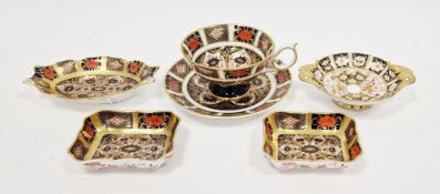 Royal Crown Derby pin dish in Imari pattern, no.2451, Royal Crown Derby cup and saucer in pattern