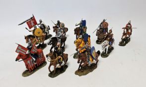 Del Prado, collection of 88 'Medieval Warriors' figures, some mounted and some standing, with 84