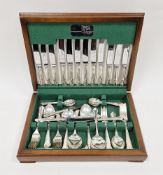 20th century Roberts and Dore silver plated canteen of cutlery, six piece setting, housed in