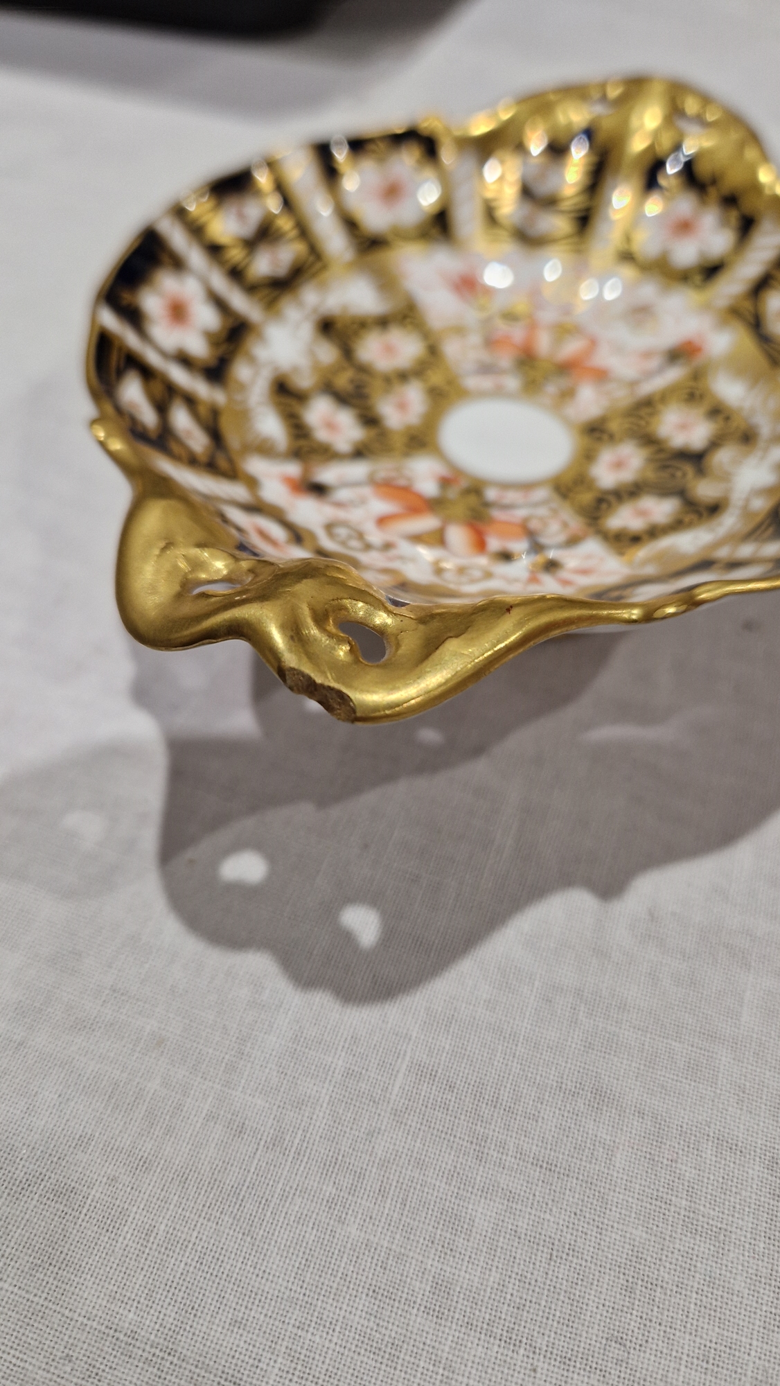 Royal Crown Derby pin dish in Imari pattern, no.2451, Royal Crown Derby cup and saucer in pattern - Image 7 of 7