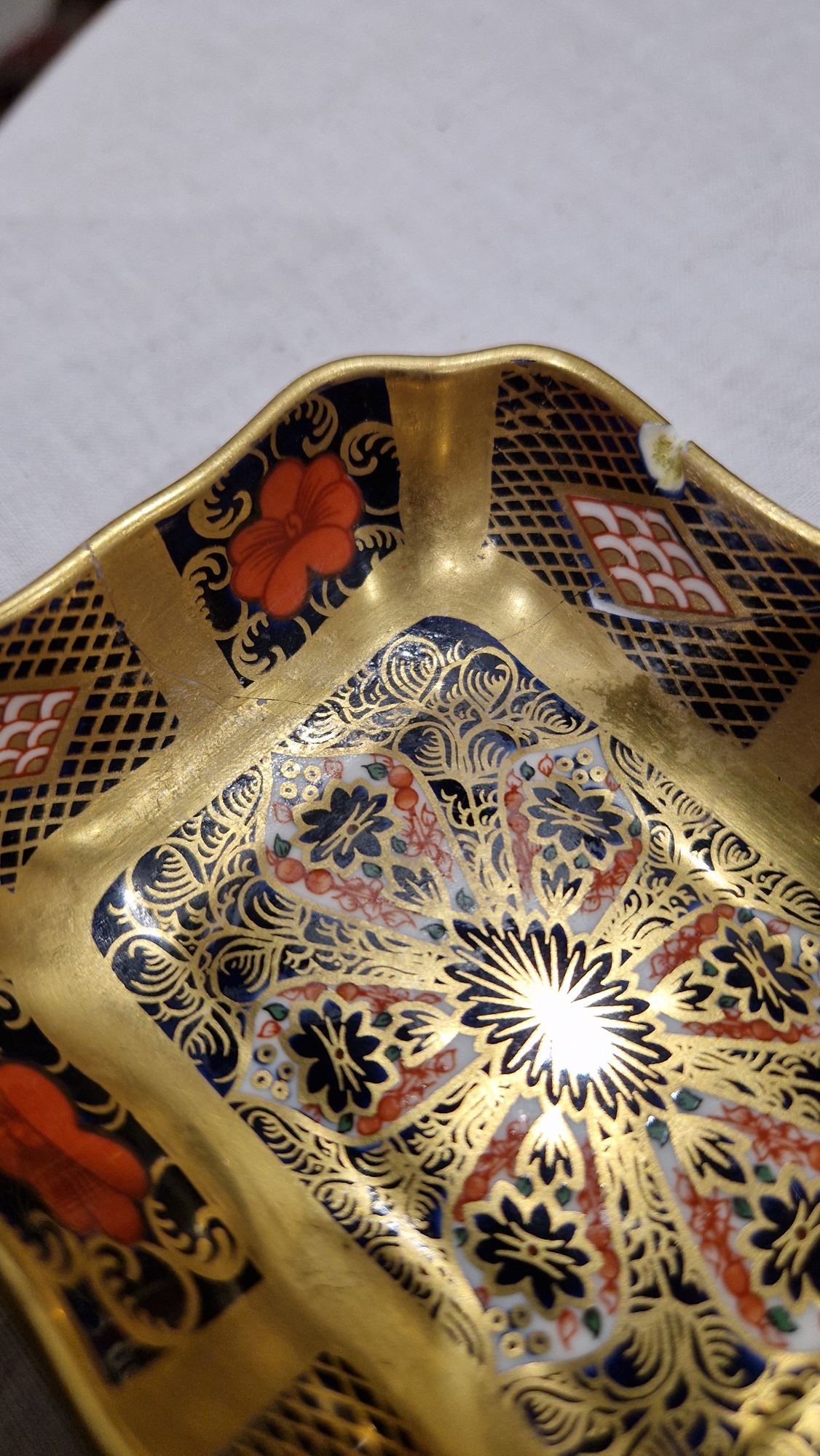 Royal Crown Derby pin dish in Imari pattern, no.2451, Royal Crown Derby cup and saucer in pattern - Image 3 of 7