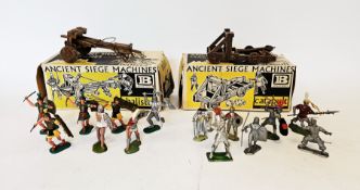 Quantity of plastic Britains, Crescent and other plastic figures to include Romans, Knights, Cowboys