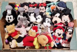 Disney beanies - collection of 20 Walt Disney World and Disney USA and UK stores bean bag toys