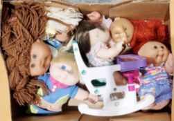 Cabbage Patch dolls - collection of seven Mattel Cabbage Patch dolls, including two first editions