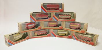 Boxed EFE 'Exclusive First Editions' diecast buses, 1:76 scale including Leyland Olympian London